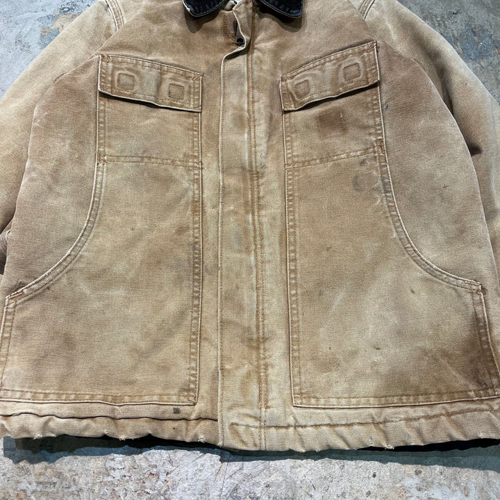 古着 USA製 carhartt/ カーハート/ トラディショナルコート/ 裏地キルティング/ 襟コーデュロイ/ サイズS相当