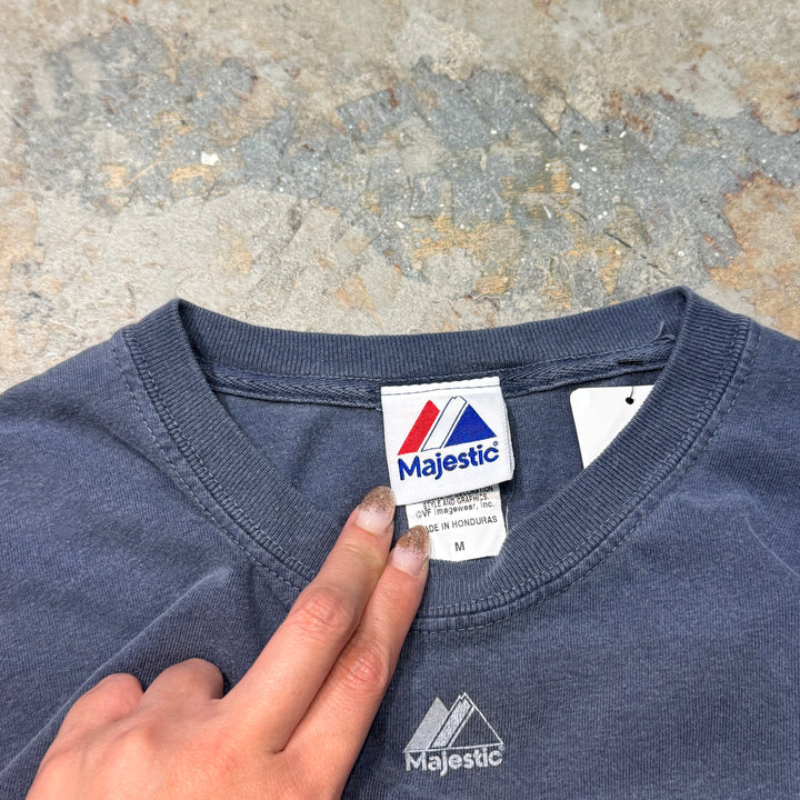 古着 majestic/ プリントTシャツ/ NY/ ニューヨークヤンキース/ サイズM