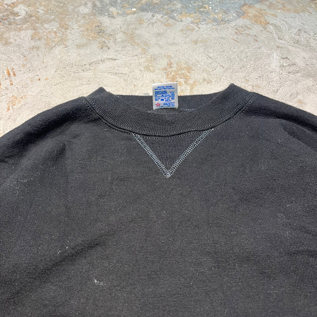 Used clothing Made in USA 80's~ RUSSELL ATHLETIC/ Russell Athletic/Crew neck blank sweatshirt/Plain/Size M