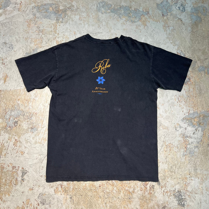 古着 USA製 98's リーバ・マッキンタイア / 20周年記念 / ヴィンテージ シングルステッチ プリントTシャツ/サイズL