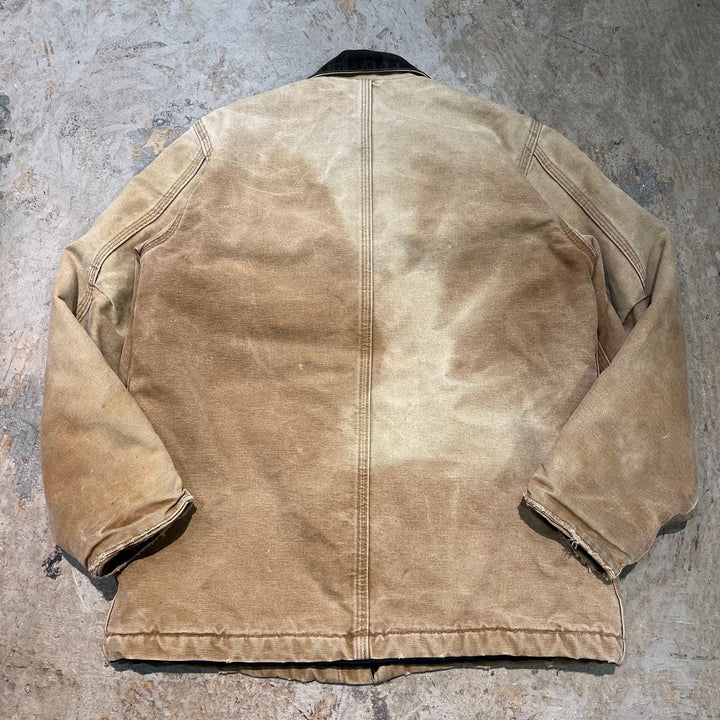 古着 USA製 carhartt/ カーハート/ トラディショナルコート/ 裏地キルティング/ 襟コーデュロイ/ サイズS相当