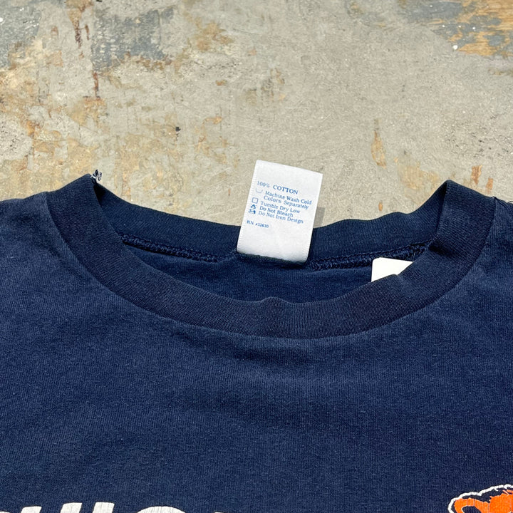 빈티지 Dazznian Devil/Chicago Bears/NFL/CSA/빈티지 싱글 스티치 프린트 티셔츠/크기 l