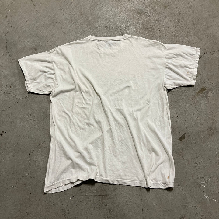 古着 ヨーロッパ/嵐に乗ろう! ドライバーになろう!/ヴィンテージ シングルステッチ プリントTシャツ/サイズL-XL相当
