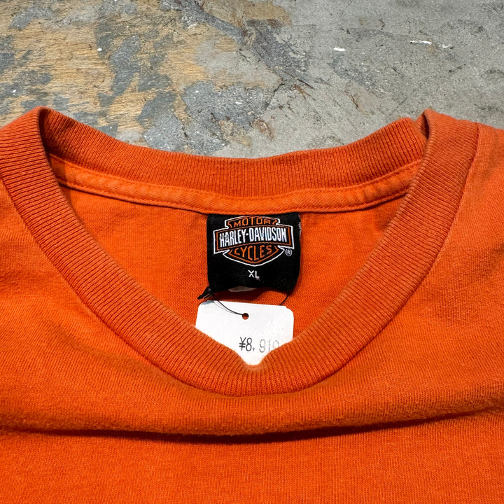 古着 USA製 Harley-Davidson/ハーレーダビッドソン/ プリントTシャツ / Orlando/ FLORIDA ,USA/ サイズXL