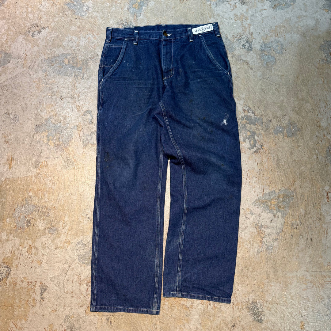 Used clothing Carhartt/ Carhartt/ Denim painter pants/ Actual size 34 x 30