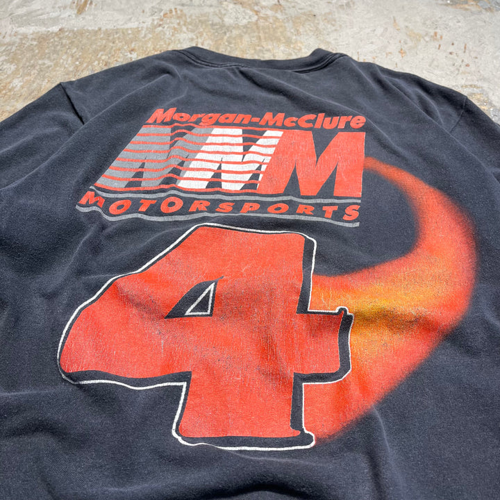 古着 95's USA製 USAVINTAGE / MORGAN-Mcclure motorsports / カーレースチーム / スターリング・マーリン #4 / ヴィンテージ シングルステッチ プリントTシャツ / サイズM