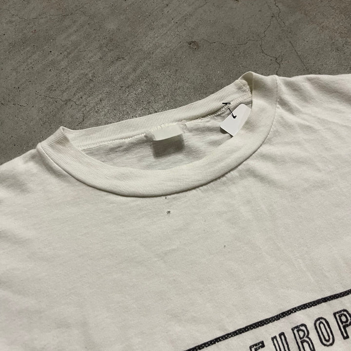 古着 ヨーロッパ/嵐に乗ろう! ドライバーになろう!/ヴィンテージ シングルステッチ プリントTシャツ/サイズL-XL相当