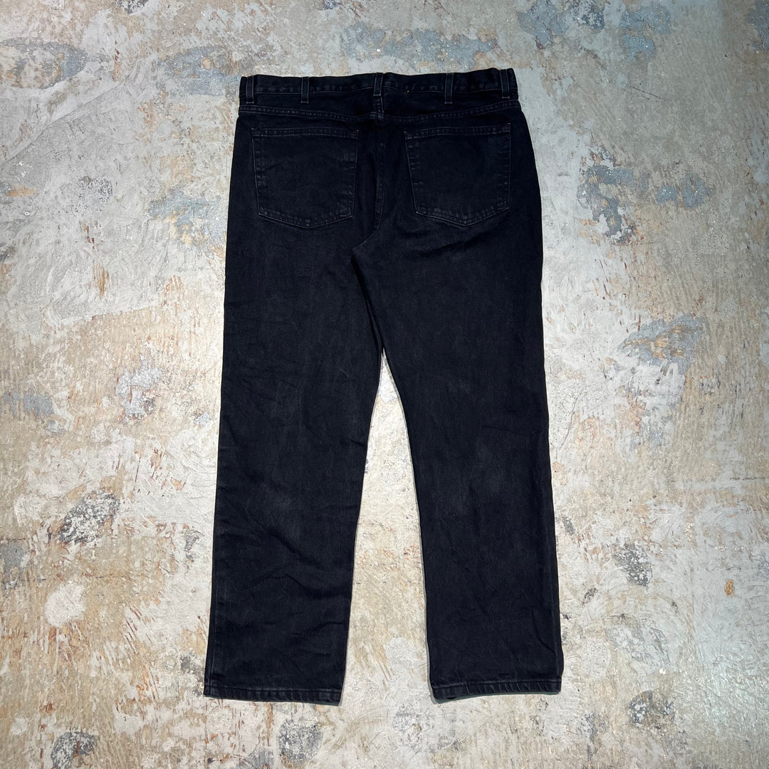 #4763 Used clothing unknown/Black Denim Pants/Black Denim Pants/Size 38×30