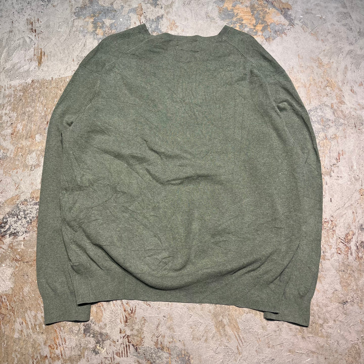 #3696古着/ラルフローレン/POLObyRalphLauren/コットンニット/Cottonknit/Vネック/サイズXL