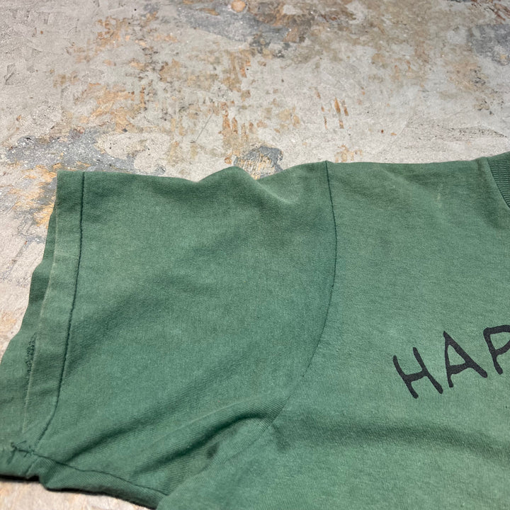 古着 スヌーピー/ハッピーキャンパー/ヴィンテージ シングルステッチプリントTシャツ/サイズL