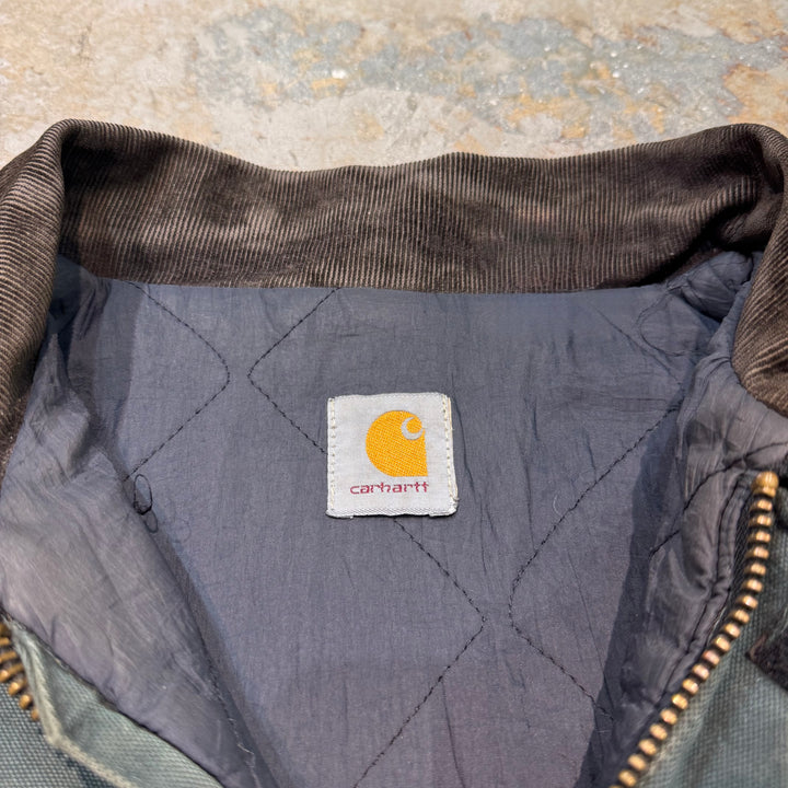古着 carhartt/ カーハート/ トラディショナルコート/ 裏地キルティング/ 襟コーデュロイ/サイズ3XL相当