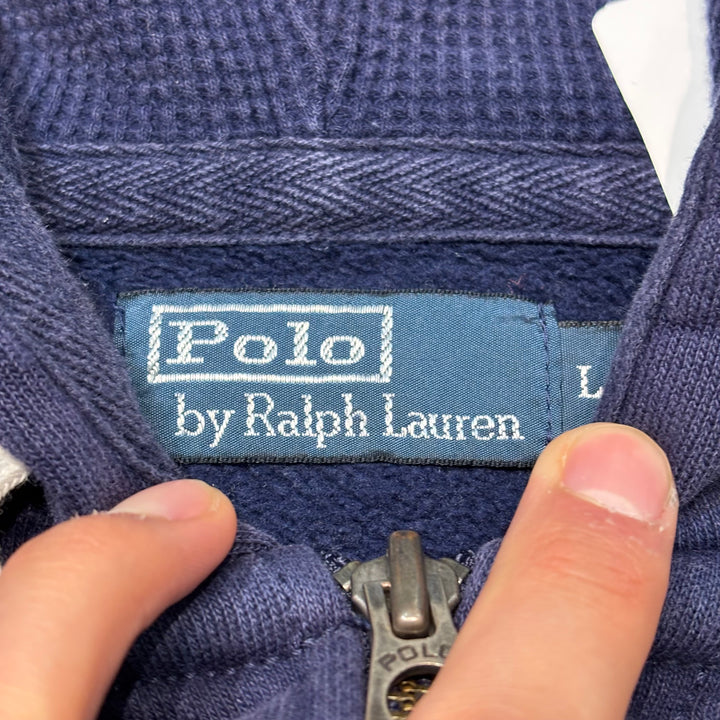 古着 90's〜 POLO by Ralph Lauren/ ポロラルフローレン/ジップアップパーカー/ダブルフェイス/サイズL