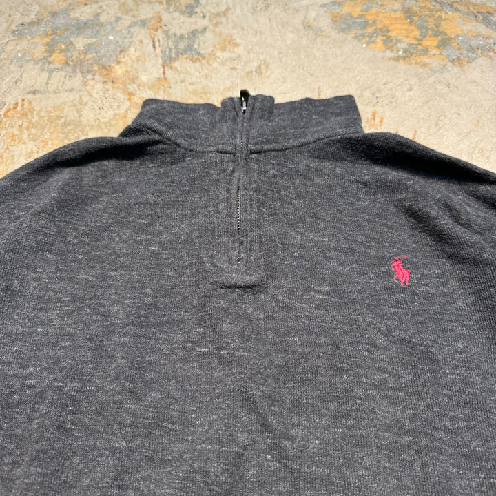 旧衣POLO by Ralph Lauren/ POLO拉尔夫劳伦/半拉链针织毛衣/尺寸M