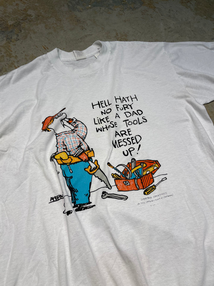 #MA167 古着 USA製 80's〜90's SHOEBOX GREETING / シューボックスグリーティング / アート / ヴィンテージ シングルステッチTシャツ / サイズXL