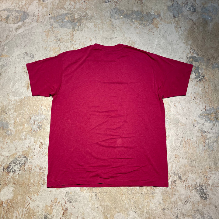 #4477 중고 의류 89의 Hanes/Short Sleeve Print 티셔츠 티셔츠 티/짧은 슬리브 프린트 티셔츠/미국/단일 스티치/크기 XL에 해당합니다.
