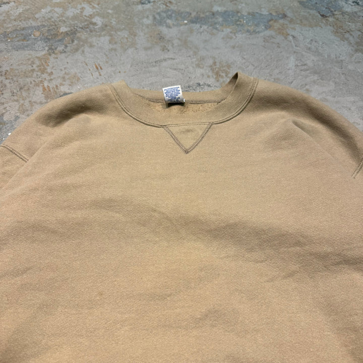 旧衣USA制80's~ RUSSELLATHLETIC/ RUSSELLATHLETIC/空白克罗尼特/素色/尺寸L (T)