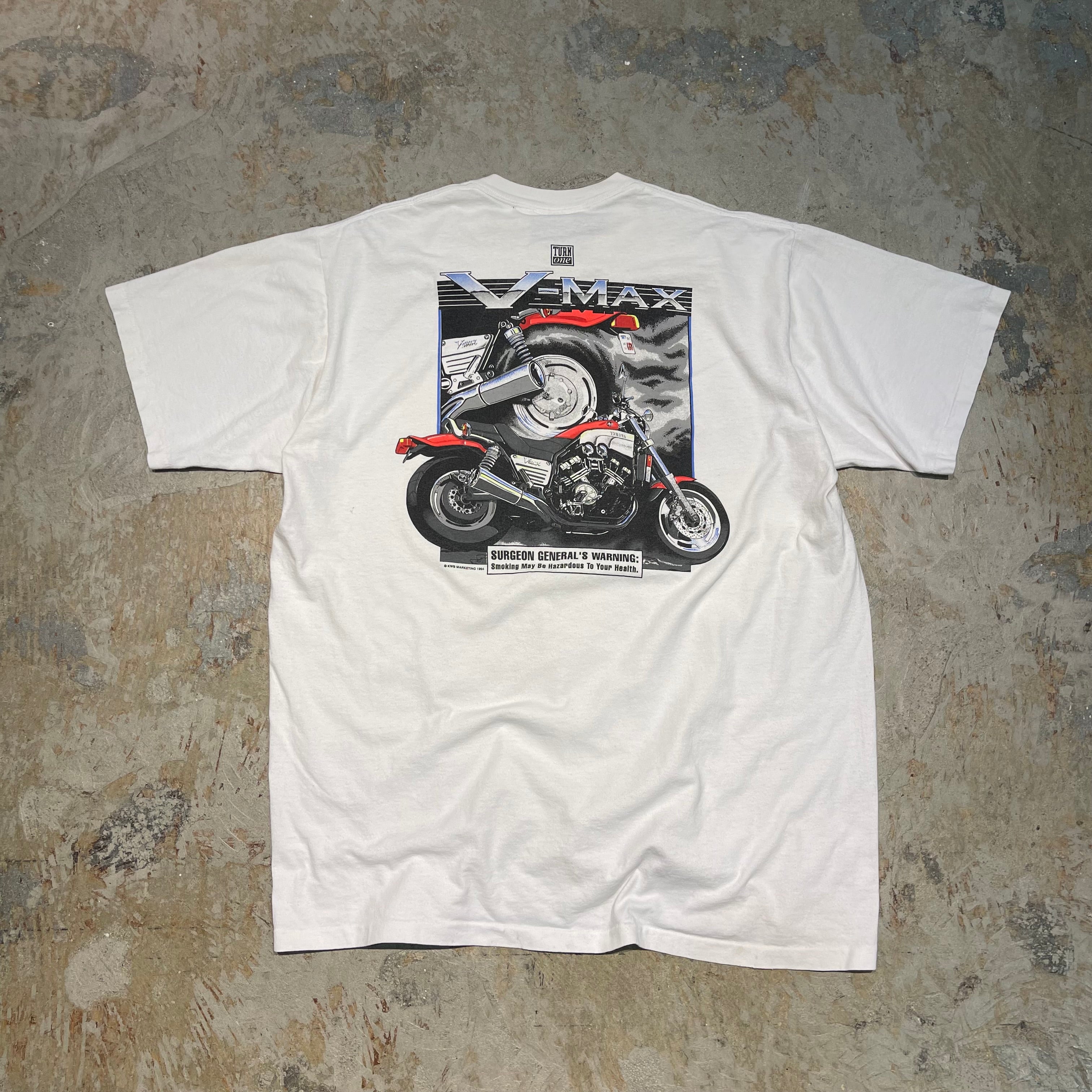 古着 94's USA製 All Sport/ YAMAHA V-MAX/ 軍医総長の警告
