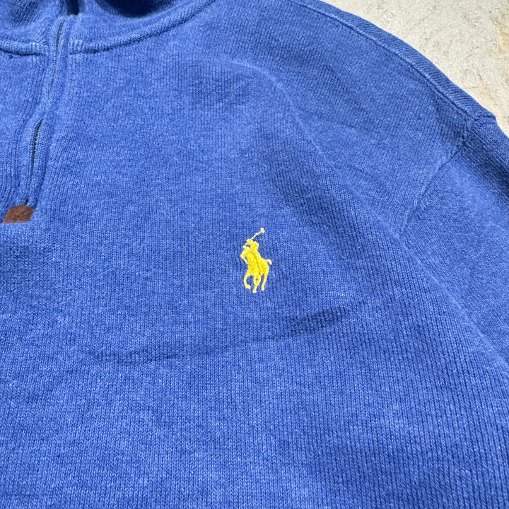 Ralph Lauren/ Polo By Ralph Lauren/ Half Zip 니트 스웨터/ 크기 M의 의류 폴로