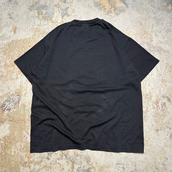 #4525 古着 90's Hanes/short sleeve print t-shirt Tee/半袖プリントTシャツ/シングルステッチ/サイズL