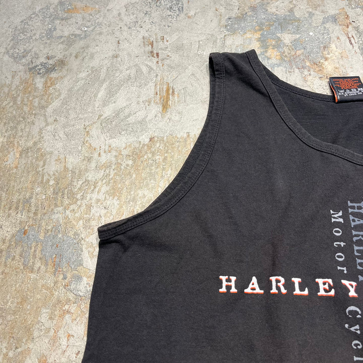 古着 USA製 Harley-Davidson/ハーレー ダビッドソン カナダ ユーコン・テリトリー プリントTシャツ サイズXL