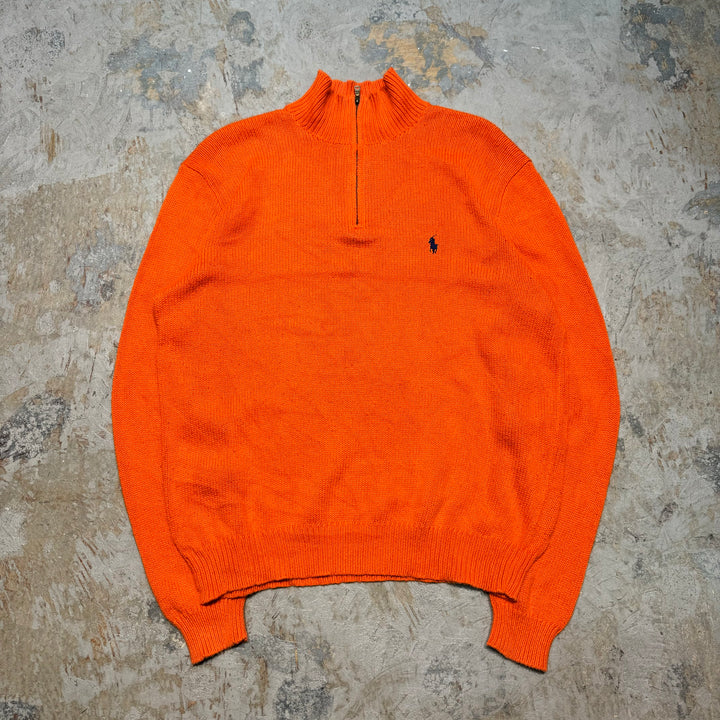 旧衣POLO by Ralph Lauren/ POLO拉尔夫劳伦/半拉链针织毛衣/尺寸M