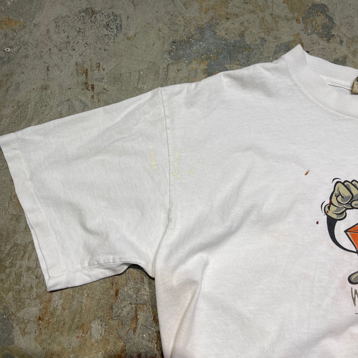 古着 USA製 Punching the Clown/コメディ/ミュージカル/ヴィンテージ シングルステッチ プリントTシャツ/サイズM