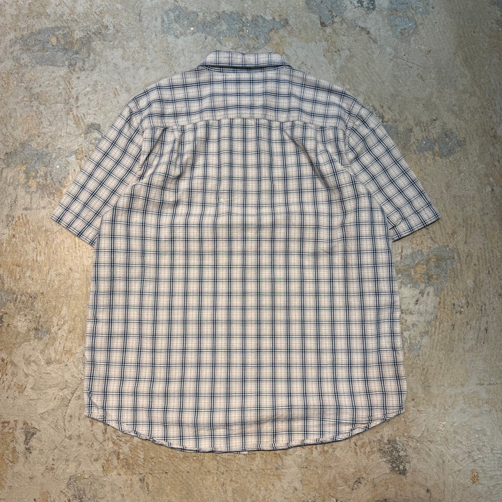 Used clothing carhartt/ Carhartt/ Button-down short sleeve shirt/ Checkered pattern/ Size XL
