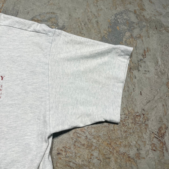 미국 80 년대에서 만든 빈티지 의류 ~ 스크린 스타/플로렌 판화/카루 소/아티스트/빈티지 싱글 스티치 프린트 티셔츠/크기 L