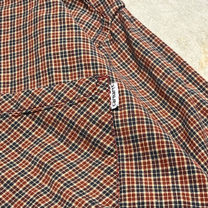 #4371 古着 Carhartt/カーハート/Long Sleeve Shirt/長袖シャツ/チェック柄/サイズ2XL