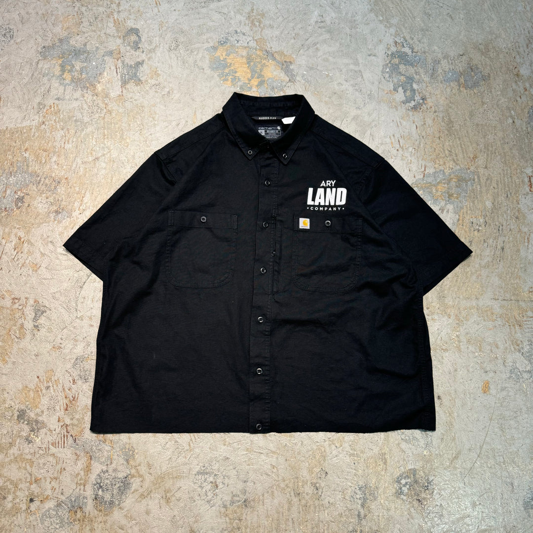 Used clothing carhartt/Carhartt/Button-down short-sleeved work shirt/Plain/Size XL