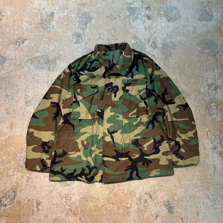 Used clothing Made in USA 99's U.S.ARMY/US Army/Field Jacket/Woodland Camouflage/Size X-Large - Regular