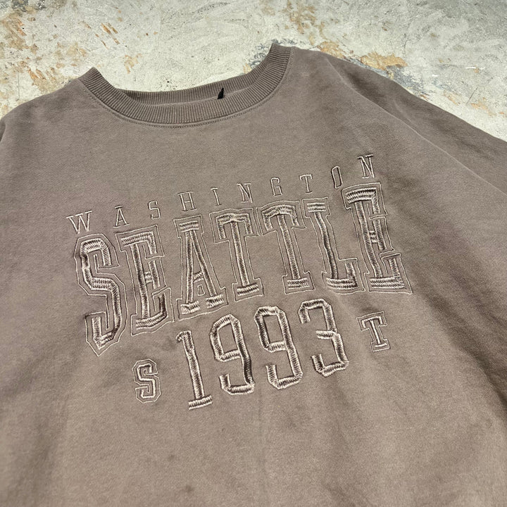 #3994 古着 Unknow/Crew neck sweat/クルーネックスウェット/WASHINGTON SEATTLE 1993/サイズ L