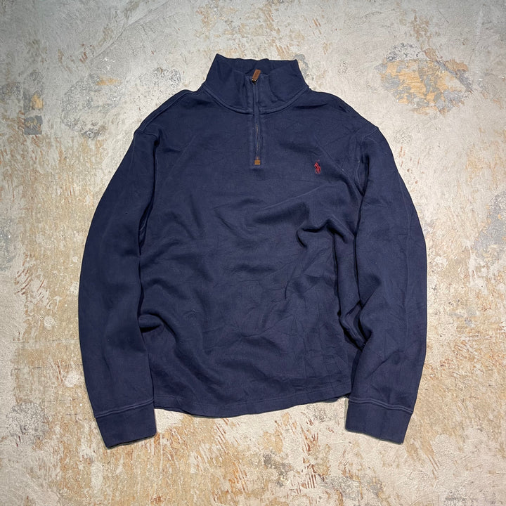 #3858 古着 POLO by Ralph Lauren/ポロバイラルフローレン/Half zip knit/ハーフジップニット/サイズXXL