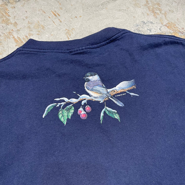 Used clothing 90's USA made SIGNAL SPORT / Sparrow / Single stitched printed T-shirt size XL