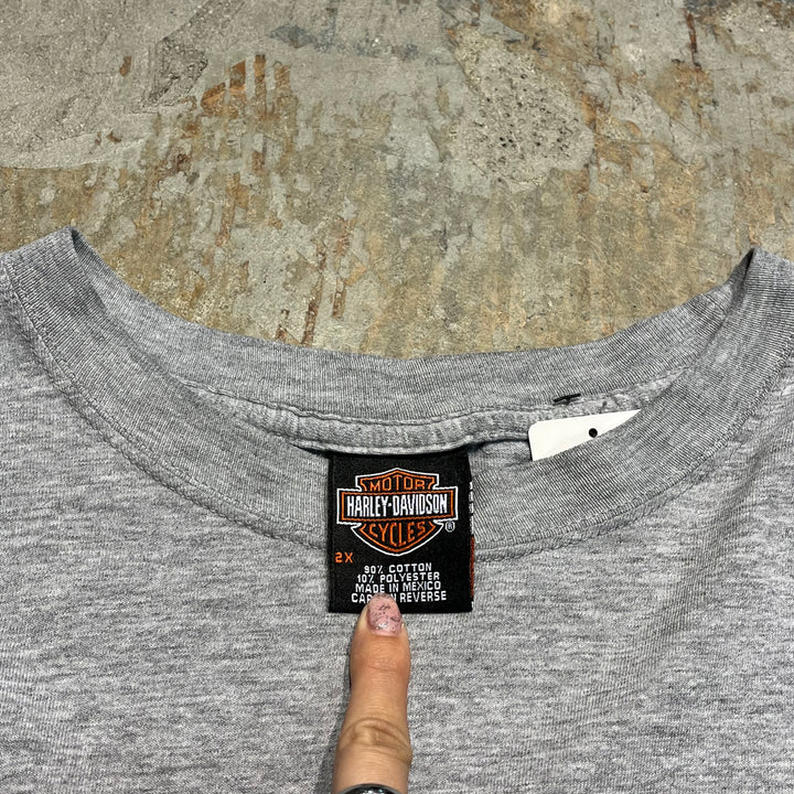 古着 Harley-Davidson/ハーレー ダビッドソン/ラスベガス/ネバダ州/プリントロングTシャツ サイズXXL