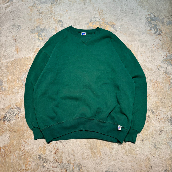 旧衣服USA制80's~ RUSSELLATHLETIC/ RUSSELLATHLETIC/空白克罗娜丝/素色/尺码XL