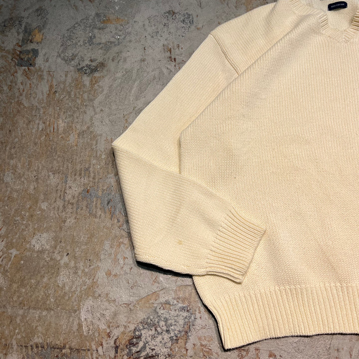 #3738 古着/ラルフローレン/POLObyRalphLauren/コットンニット/Cottonknit/Vネック/サイズL