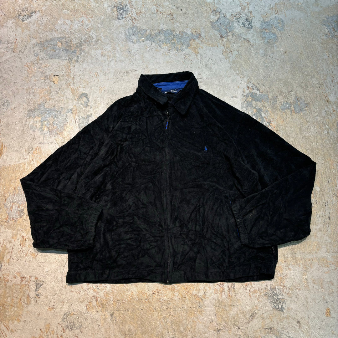 Used clothing Made in USA 90's POLO GOLF Ralph Lauren/ Polo Golf Ralph Lauren/ Swing Top Fleece Jacket/Size XL