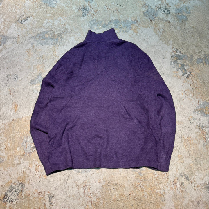 旧衣POLO by Ralph Lauren/ POLO拉尔夫劳伦/半拉链针织毛衣/尺寸M
