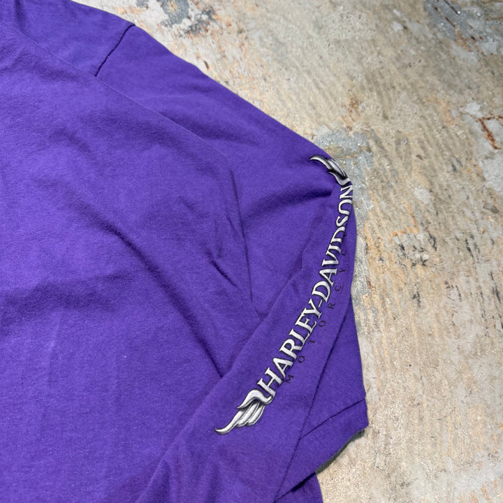 古着 USA製 Harley-Davidson/ハーレーダビッドソン/ プリントロングTシャツ/ XL