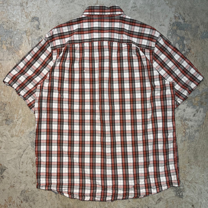 Used clothing carhartt/ short sleeve shirt/checked pattern/Size L