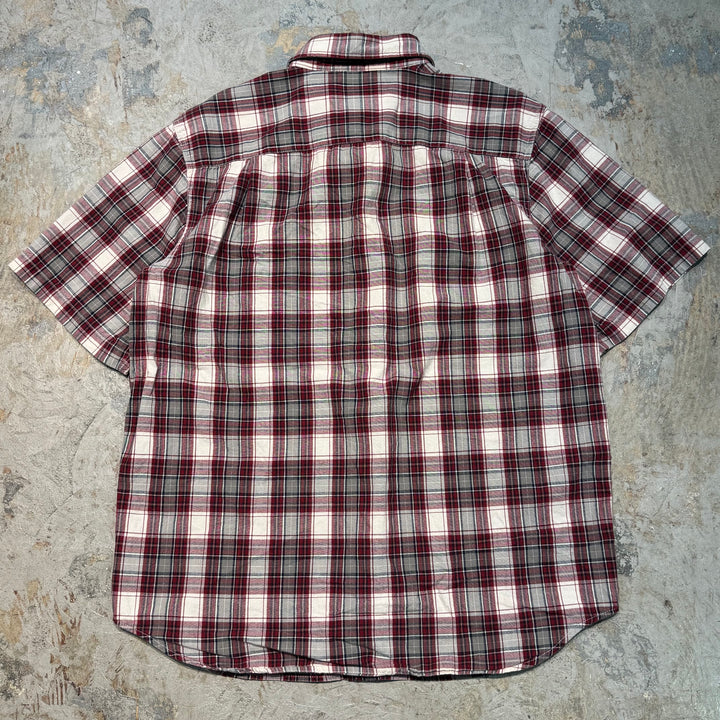 Used clothing carhartt/Carhartt/Button-down short sleeve shirt/Checked pattern/Size L