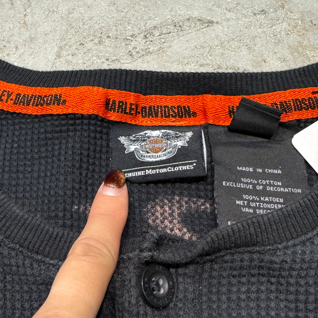 중고 의류 Harley-Davidson/Harley Davidson/Henley Neck Thermal/Size l
