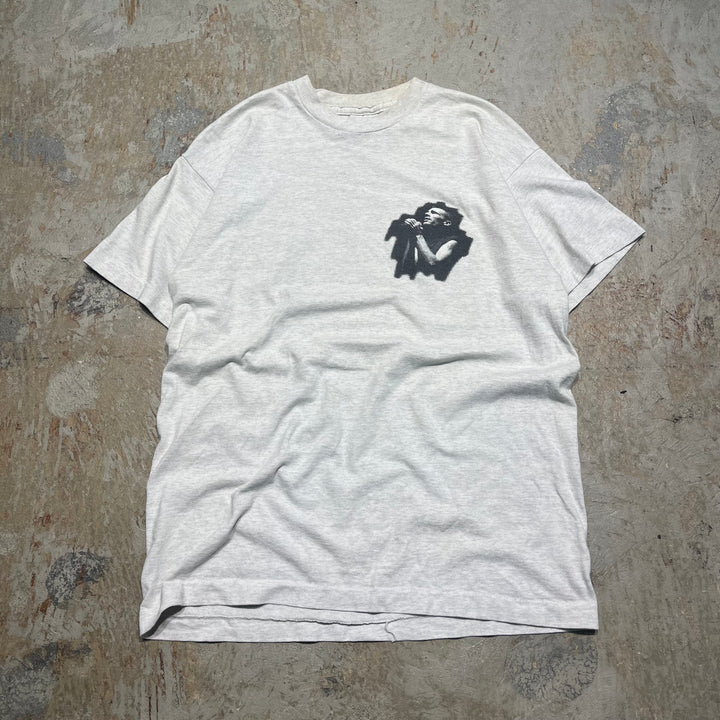 미국 80 년대에서 만든 빈티지 의류 ~ 스크린 스타/플로렌 판화/카루 소/아티스트/빈티지 싱글 스티치 프린트 티셔츠/크기 L