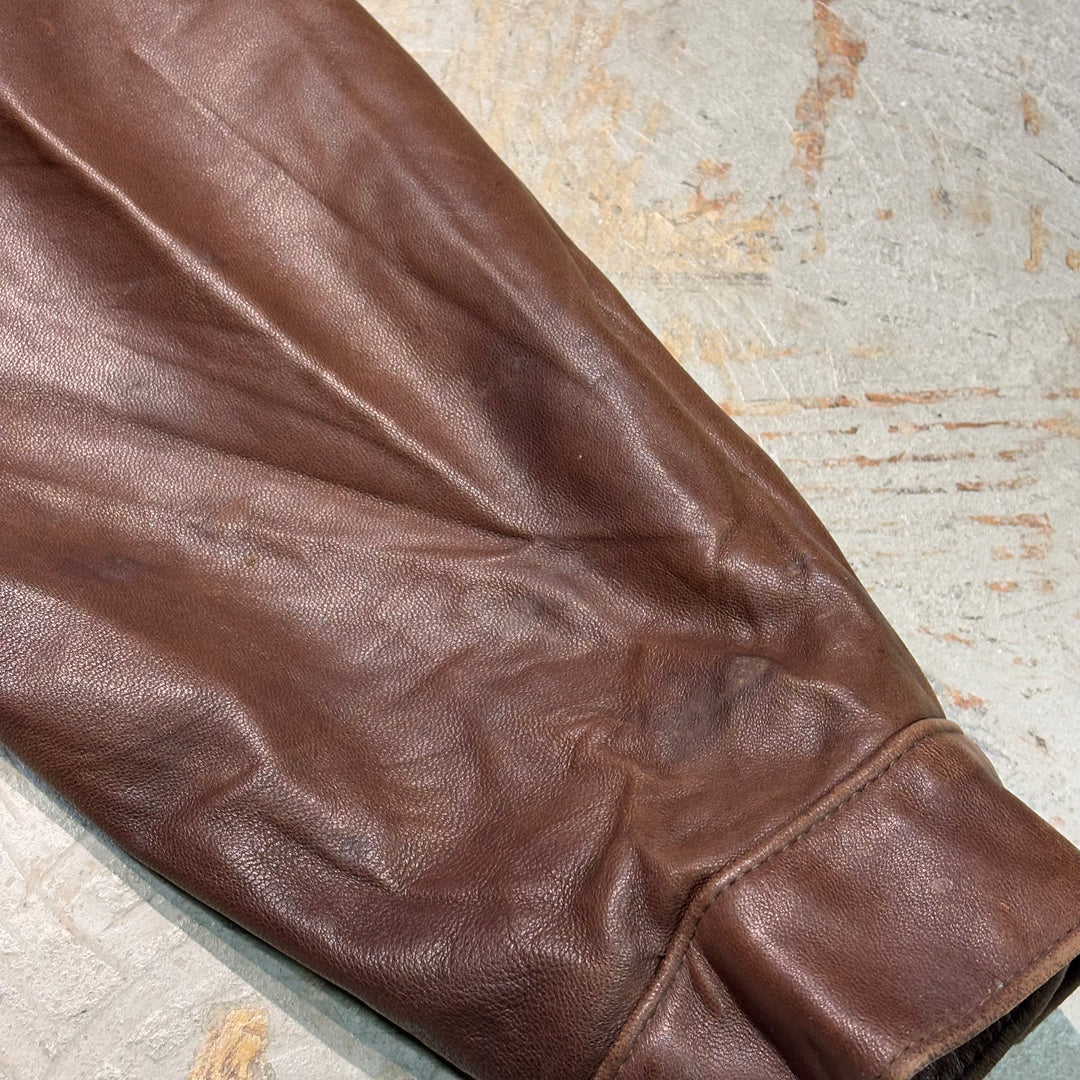 Used clothing 90's~ POLO by Ralph Lauren/ Polo Ralph Lauren/ Lamb leather swing top jacket/ Equivalent to size XXL