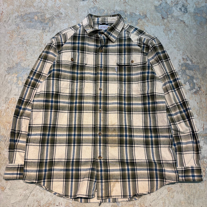 古着 carhartt/カーハート/ 長袖シャツ/ チェック柄/ サイズL
