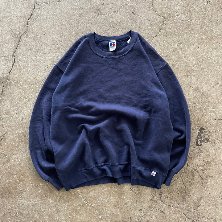 旧衣服RUSSELL ATHLETIC/ RUSSELL ATHLETIC/空白克罗内克湿衫/素色/尺寸M