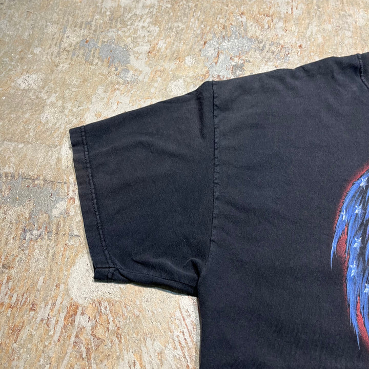 古着 USA製 Harley-Davidson/ハーレー ダビッドソン/hawkeye/LIVE TO RIDE/ワールドクラス モーターサイクルズ/プリントTシャツ サイズXXL