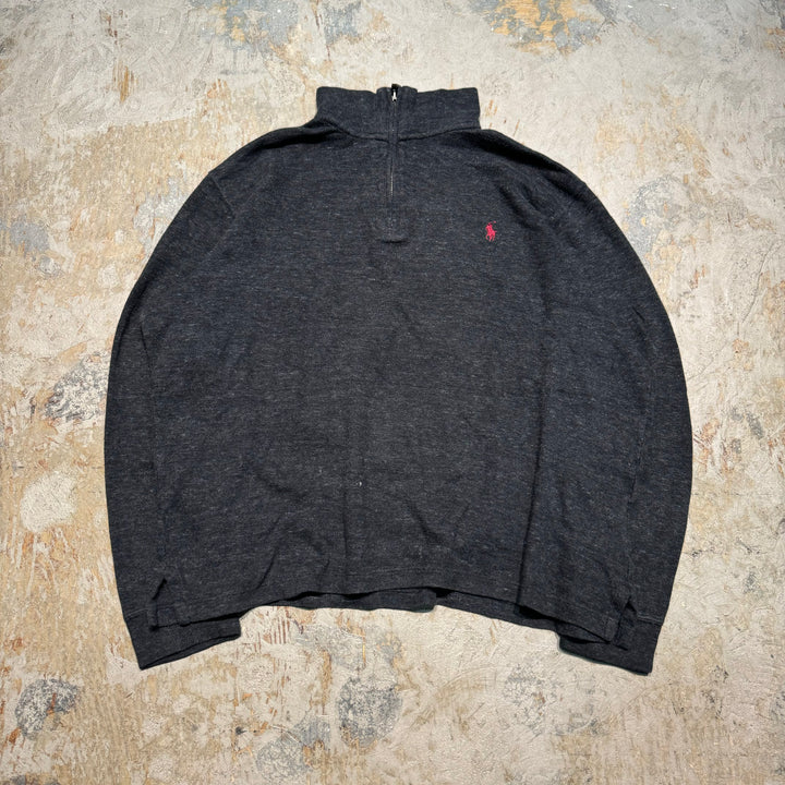 旧衣POLO by Ralph Lauren/ POLO拉尔夫劳伦/半拉链针织毛衣/尺寸M