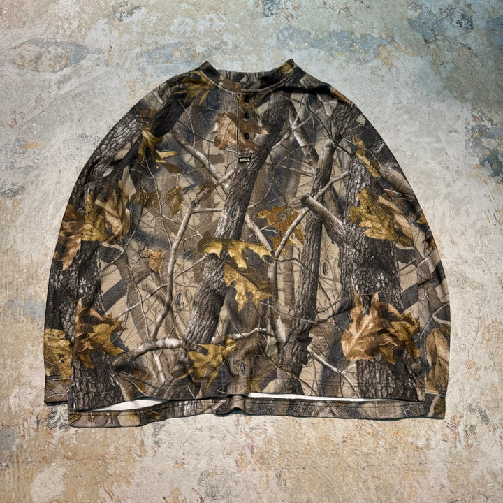 旧衣服NATIONAL RIFLE ASSOCIATION/真实树图案免费套衫/尺寸2xl